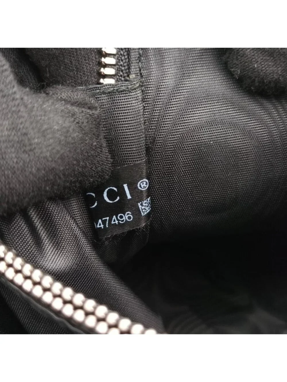 Gucci Sega Collaboration Guccy Print Black Leather Shoulder Bag